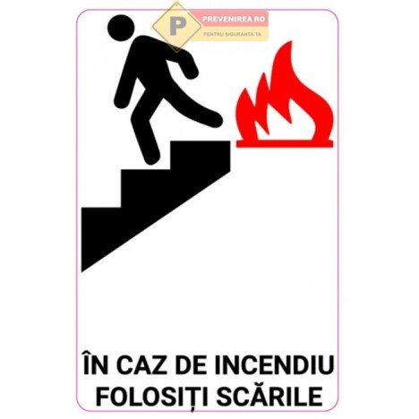 Indicatoare de urgenta pentru scara